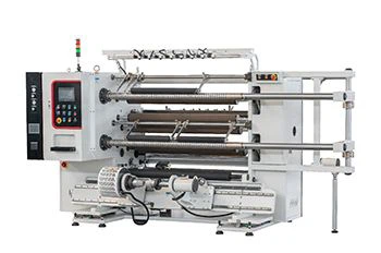 Kraftpapirskærende spolemaskine